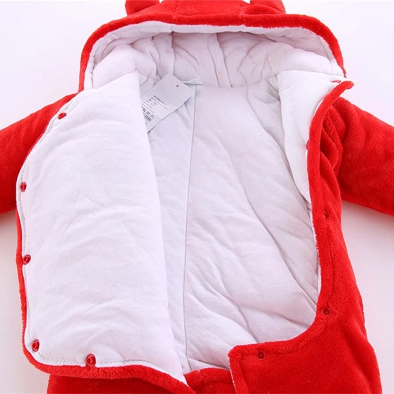 LZH Winter Baby Rompers Newborn Jumpsuits Rompers Fashion Baby Clothing