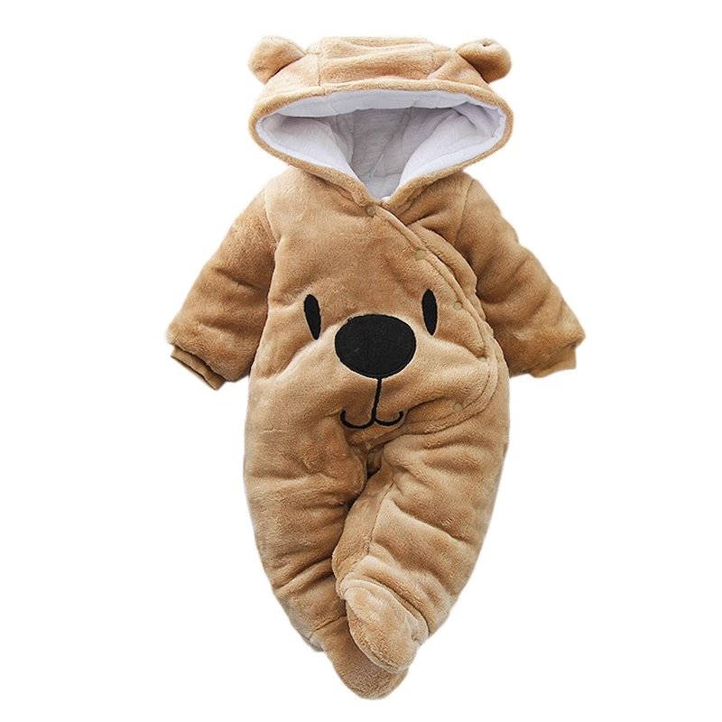 LZH Winter Baby Rompers Newborn Jumpsuits Rompers Fashion Baby Clothing