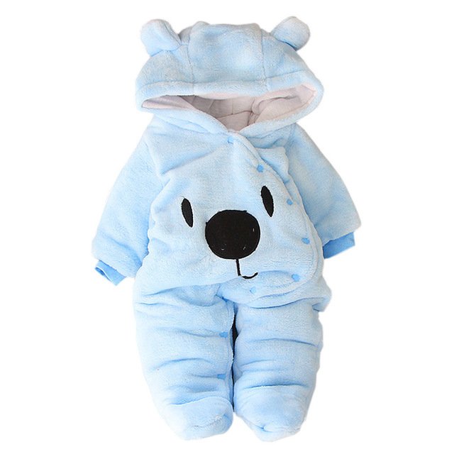 LZH Winter Baby Rompers Newborn Jumpsuits Rompers Fashion Baby Clothing