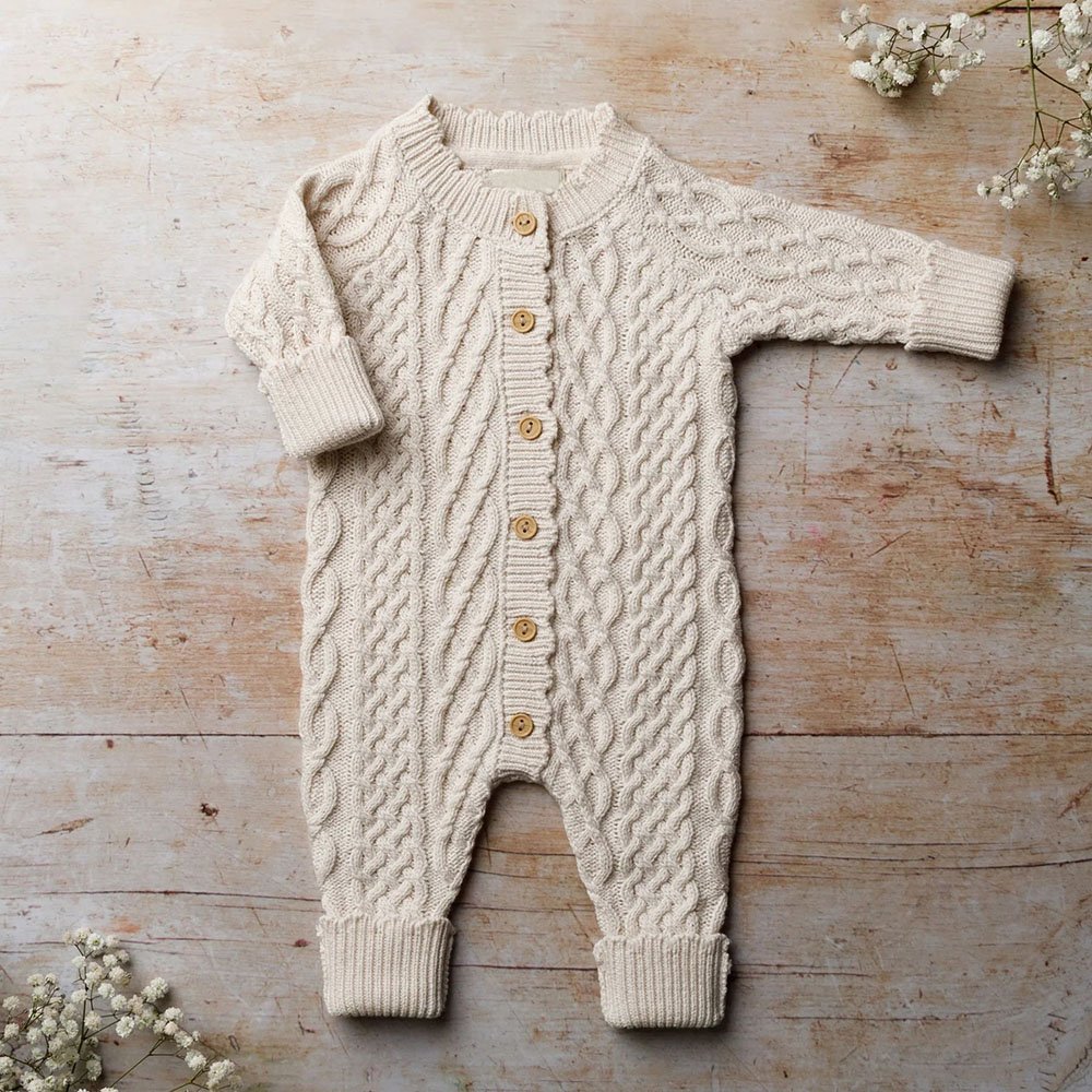Custom oem Winter Fall knit overalls baby Clothes cotton Rompers Knitted newborn Clothing Boutiques new born baby rompers