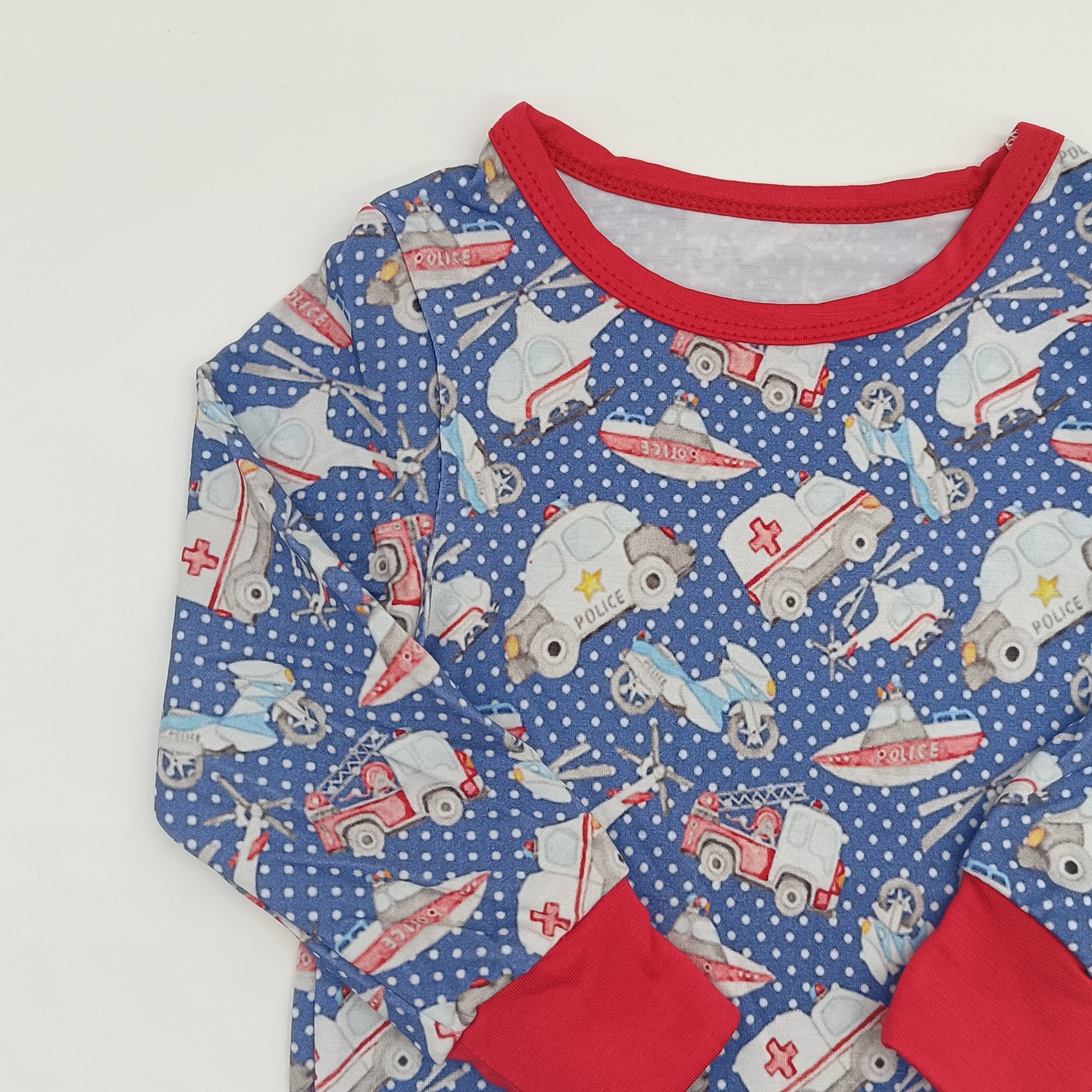 High quality RTS low MOQ baby Bamboo fabric long sleeve children clothes 2PS SETS