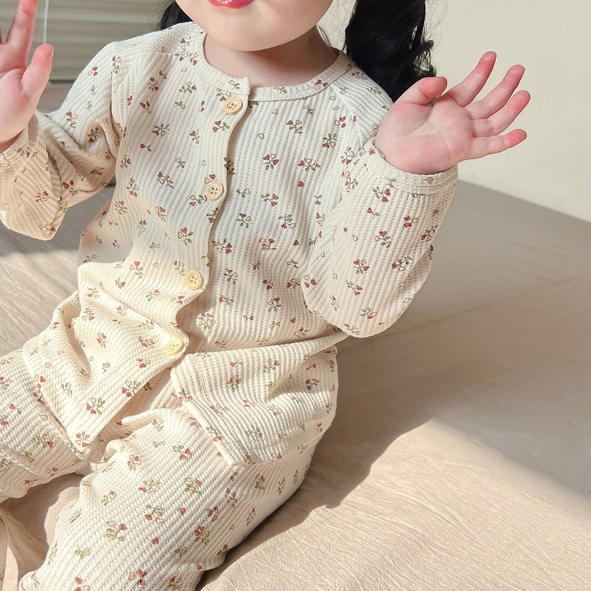 Hot Sale Baby Clothes Ribbed Pajamas Sleeper Clothes Boy and Girl Baby Pajamas Set Dress Bamboo Baby Rompers