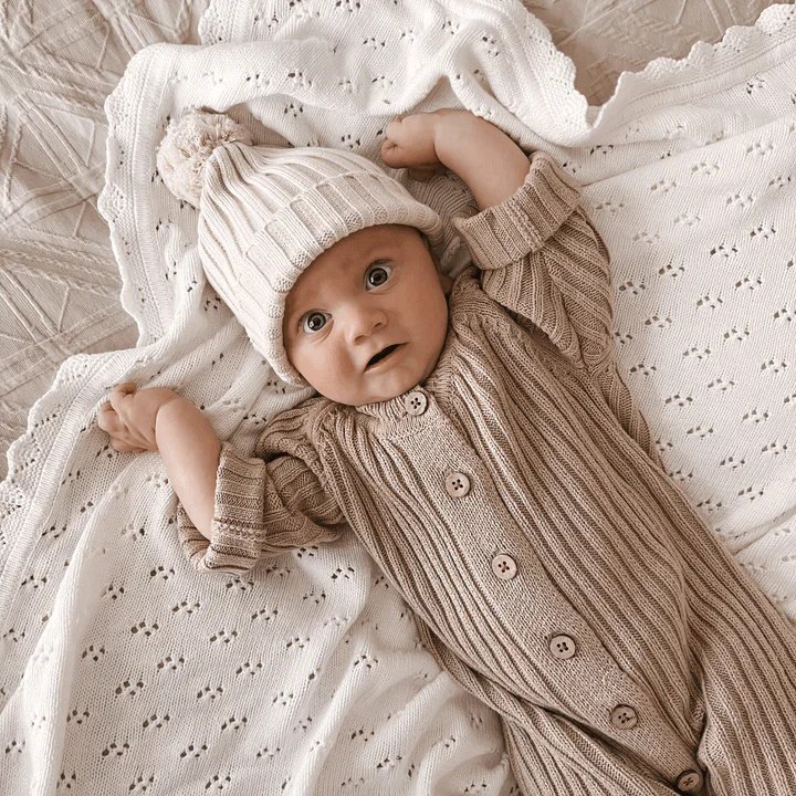 OEM long sleeves baby girl clothescomfortable waffle custom fabric new born baby romper