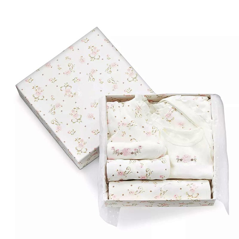 Organic cotton baby Convertible Gown Striped Blanket infant outfit sleep wear for baby newborn gift set custom baby clothing set