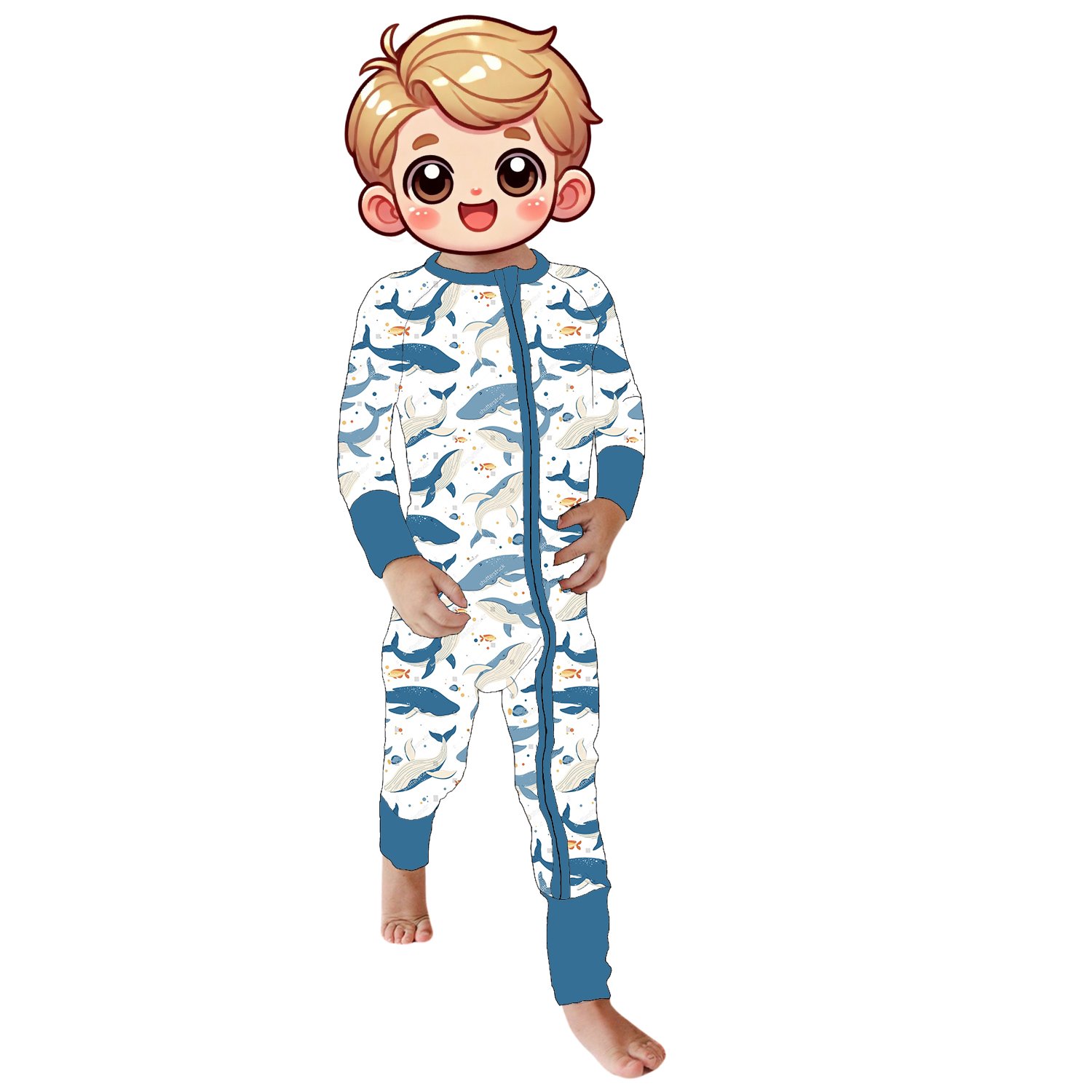 Custom Bamboo Fiber Baby Romper with YKK Zipper Long Sleeve Pajamas Wholesale Low MOQ for Newborns Jumpsuit Sleeper