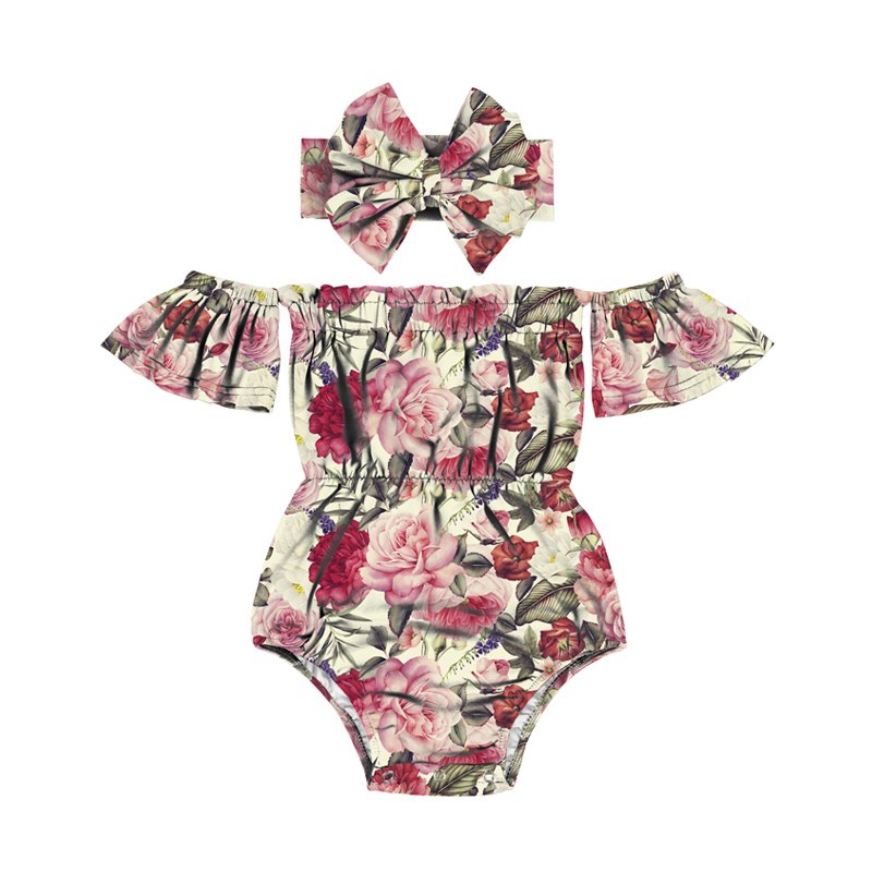 Summer Flamingo Sublimation monthly onesie clothes short Flutter sleeve oversize sweatshirt baby rompers