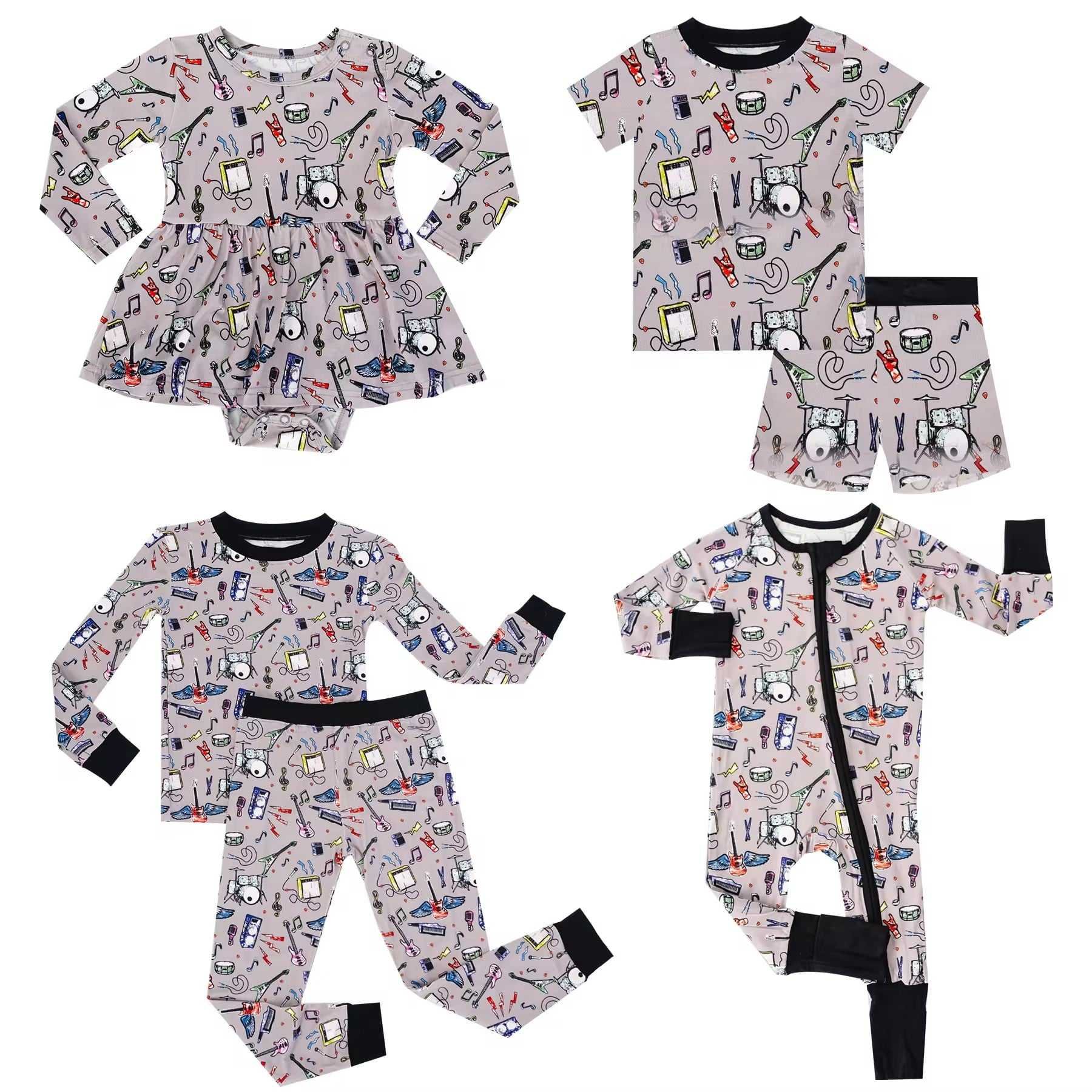 Factory Price breathable custom prints designer styles newborn baby bamboo romper with zipper