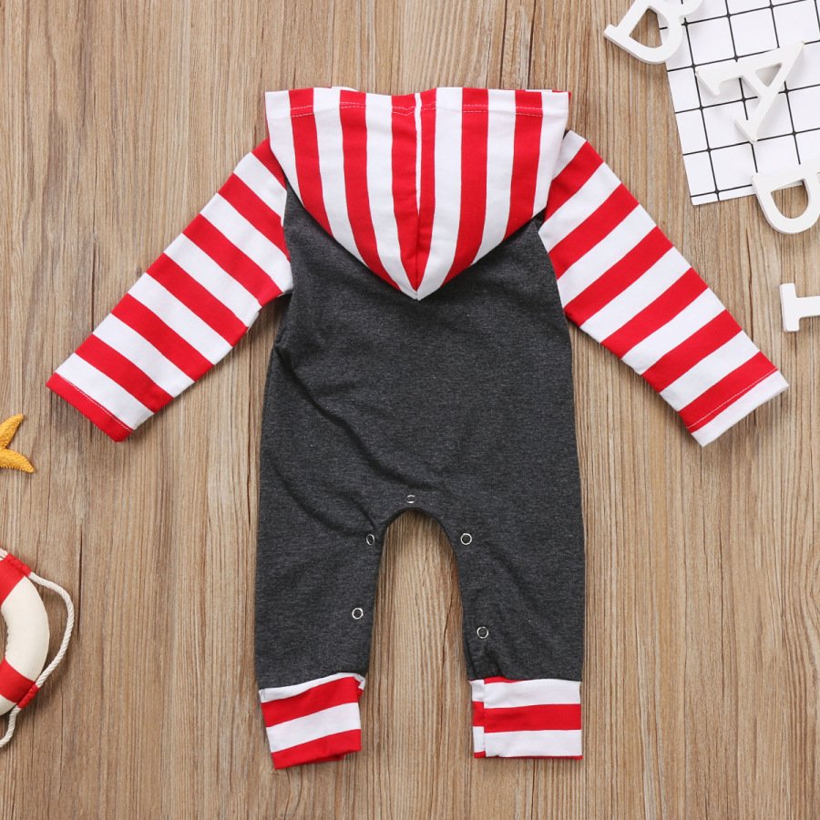 Hao Baby O-Neck Sun Print Long Sleeve Organic Cotton Romper Infant Clothing for Spring and Summer Toddler Apparel