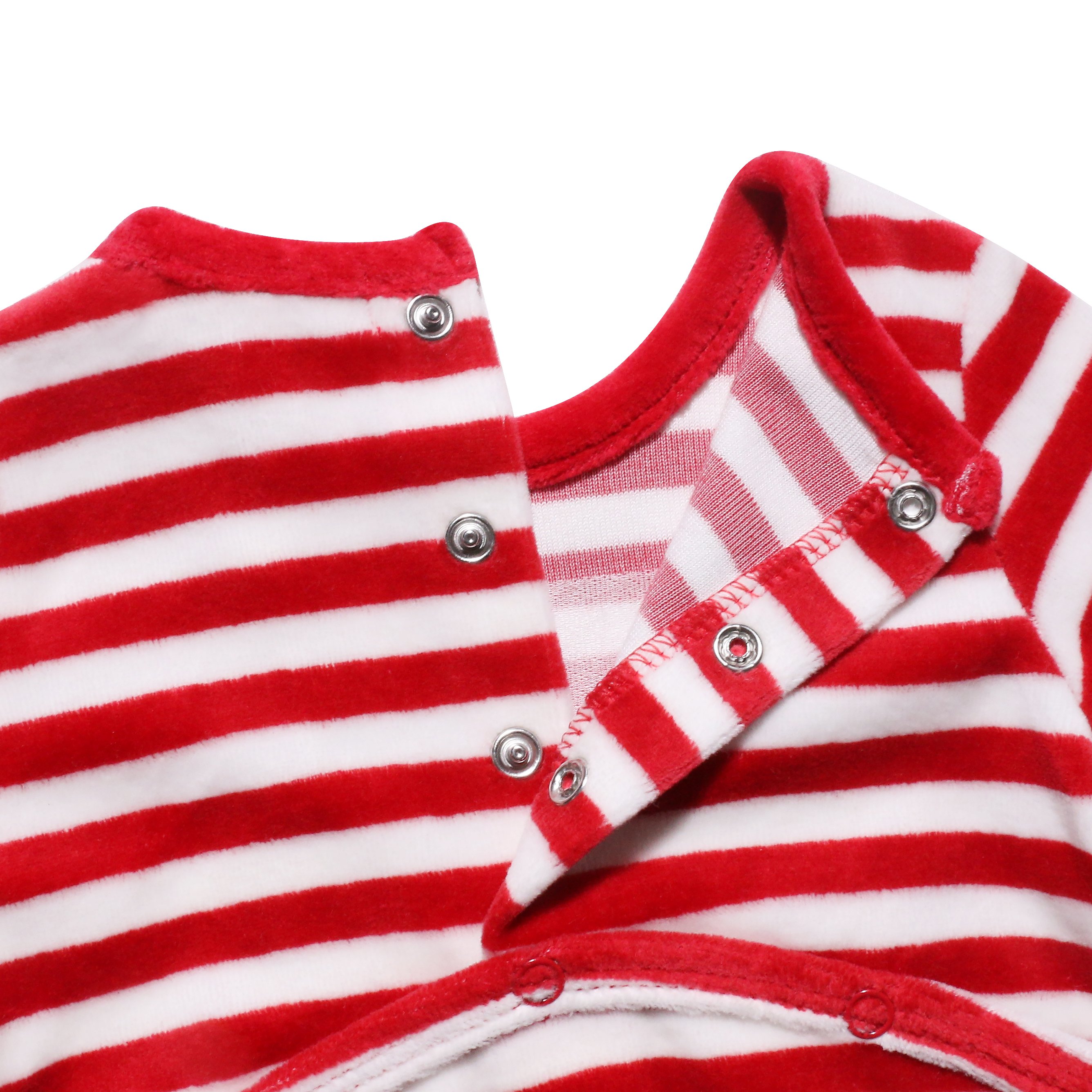 Hot selling christmas cartoon reindeer embroidery infant clothing baby romper