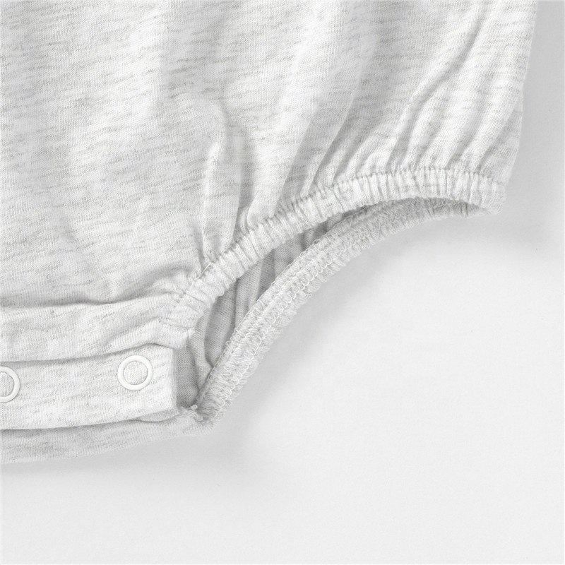 Cozy Organic Cotton Baby Bubble Romper -Loose for 0-24M Sleep & Play