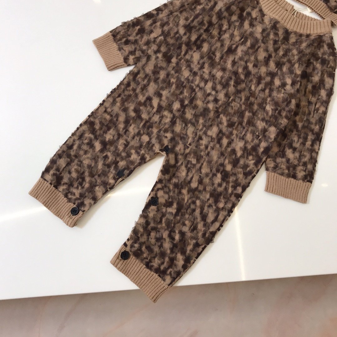 Cable Knit Button Baby Rompers Toddler Vintage Cute Baby Clothes Cashmere Romper