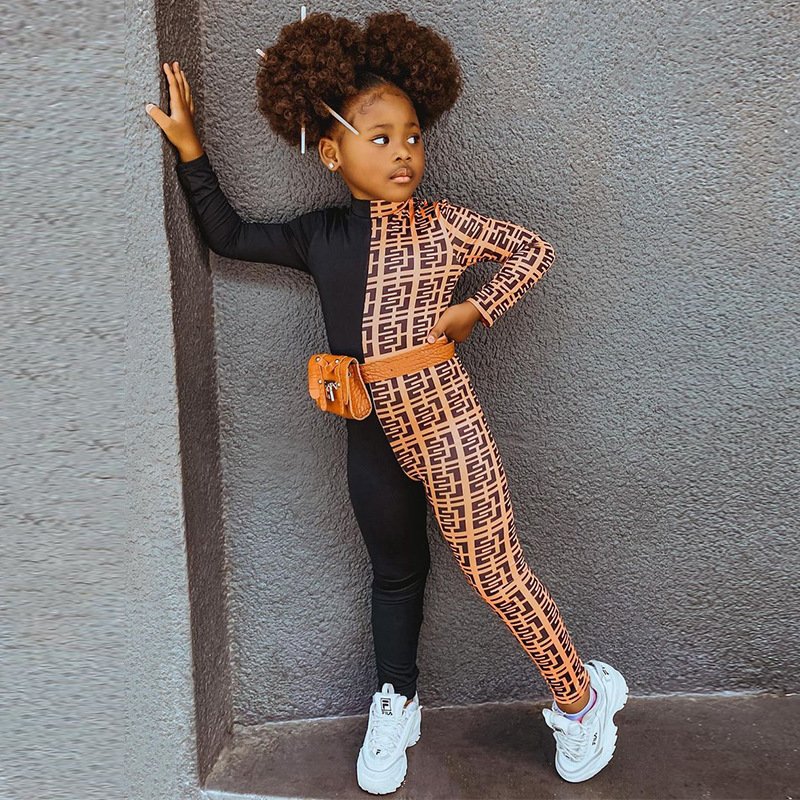 Luxury Printed Baby Toddler Clothing Sets Long Sleeve Rompers Casual Unique Patchwork Spandex Rompers Pant Girl's Clothing