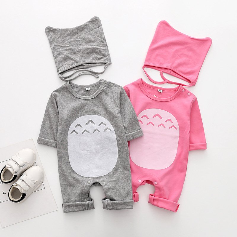 Hao Baby Factory 2 pcs Children's Thick Cotton Chinchillas + Hat Newborn Baby Rompers