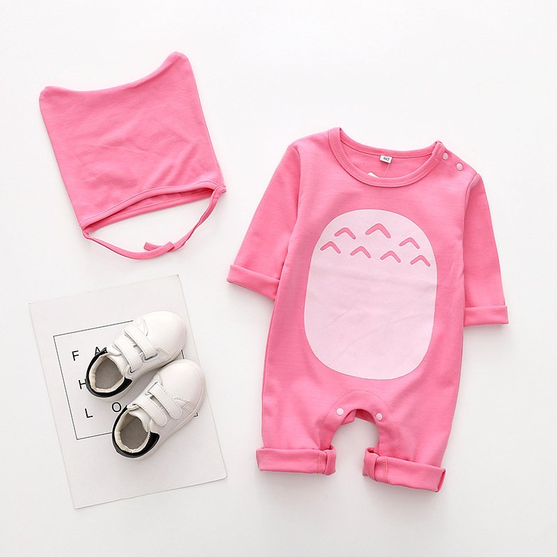 Hao Baby Factory 2 pcs Children's Thick Cotton Chinchillas + Hat Newborn Baby Rompers