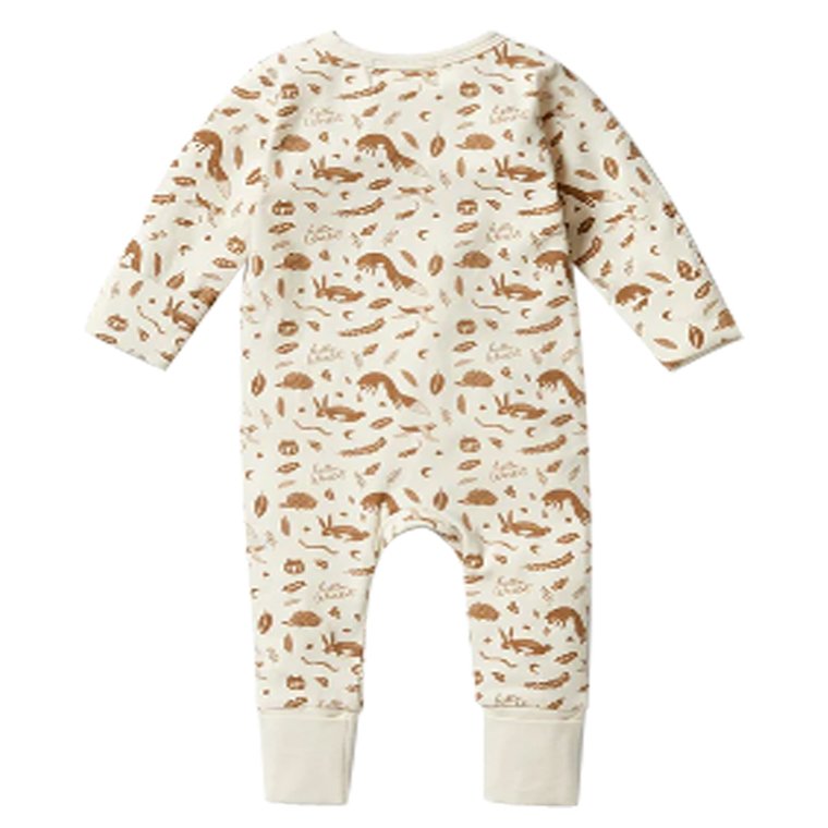 Boys girls' round neck baby zipper Rompers long sleeved baby Rompers suit natural bamboo fiber round neck zipper Baby Rompers