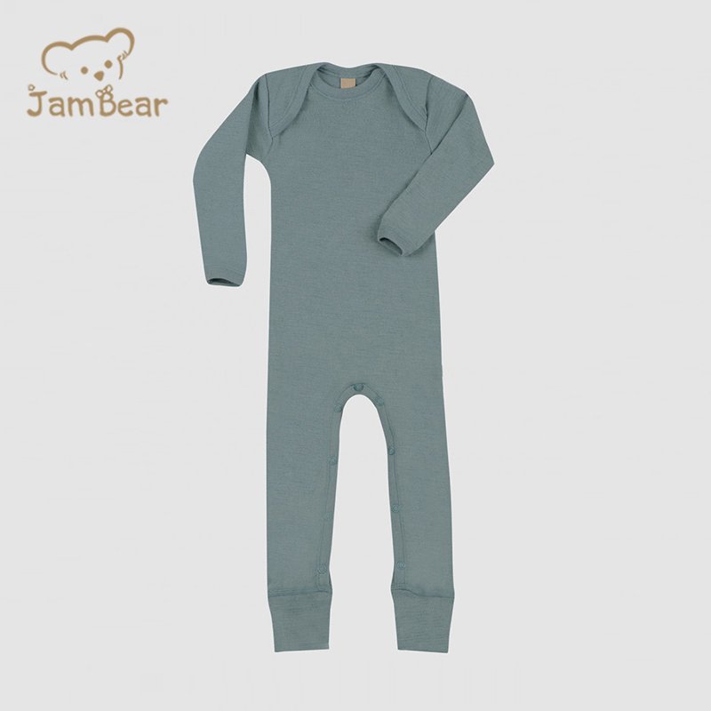 Organic merino knit baby onesie merino wool baby clothes merino baby romper long sleeve organic knitted infant romper