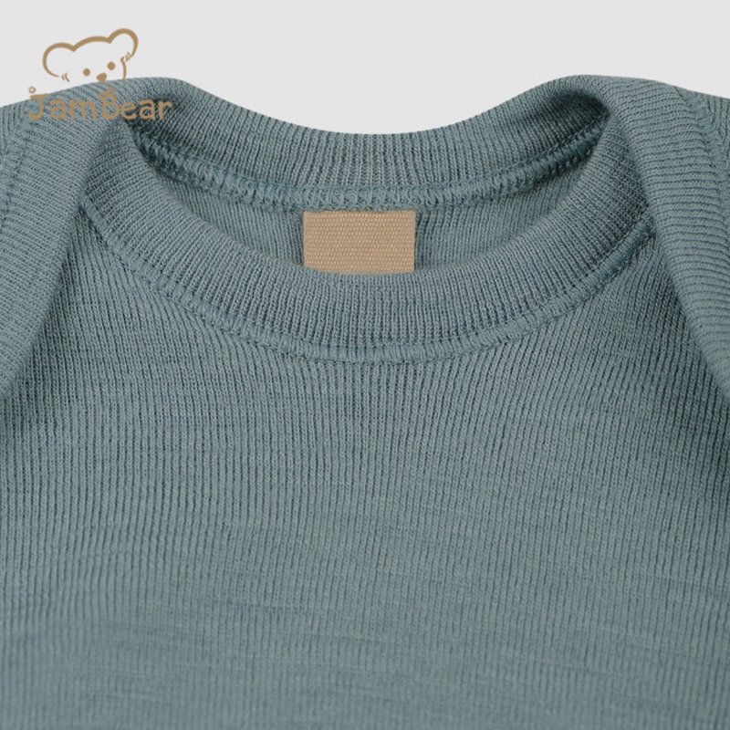 Organic merino knit baby onesie merino wool baby clothes merino baby romper long sleeve organic knitted infant romper