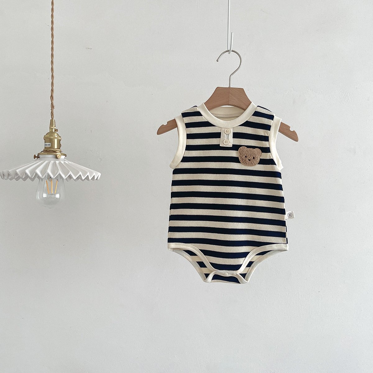 Toddlers Baby Girl Summer Striped Rompers Sleeveless Bodysuit Playsuit Baby Rompers
