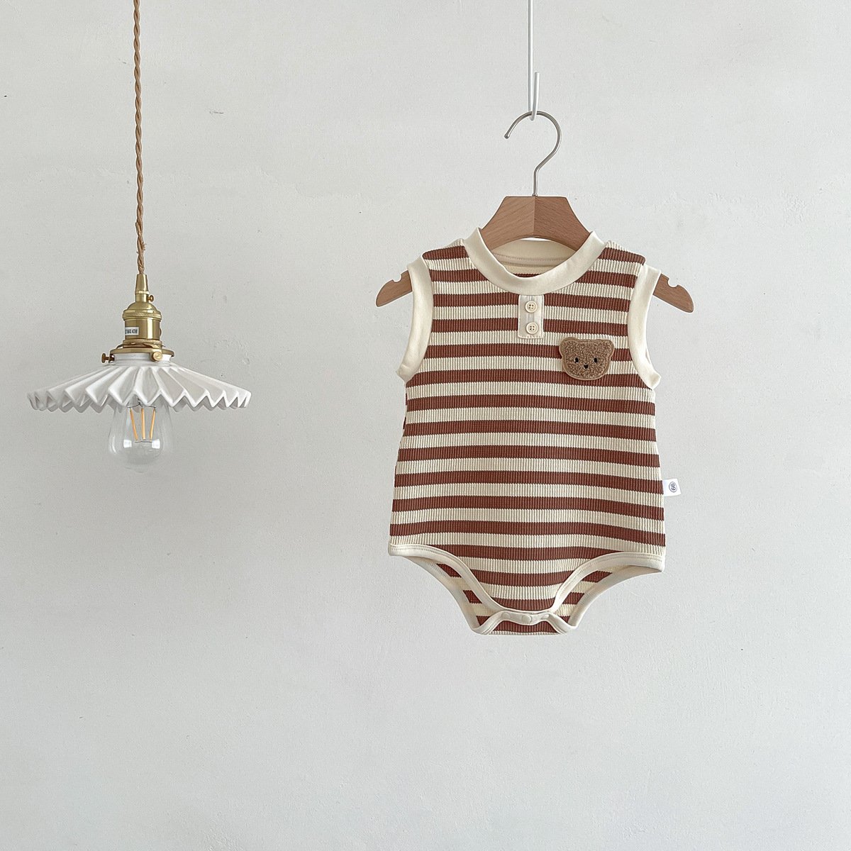 Toddlers Baby Girl Summer Striped Rompers Sleeveless Bodysuit Playsuit Baby Rompers