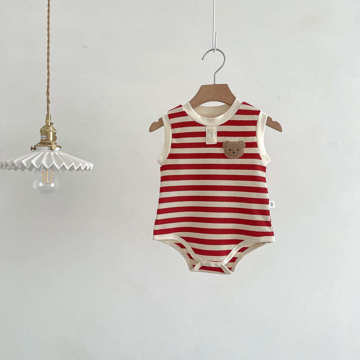 Toddlers Baby Girl Summer Striped Rompers Sleeveless Bodysuit Playsuit Baby Rompers