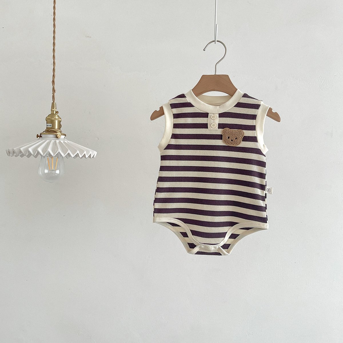 Toddlers Baby Girl Summer Striped Rompers Sleeveless Bodysuit Playsuit Baby Rompers