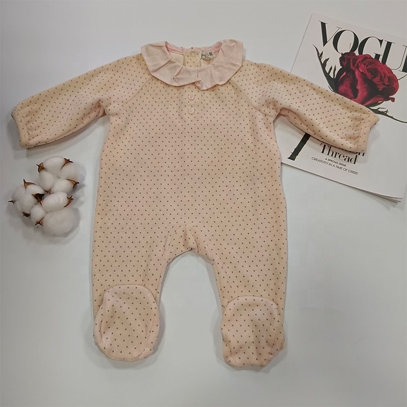 Baby Romper Winter Autumn Peter Pan Collar Newborn Boy Girl Clothes Infant Knitted Jumpsuit