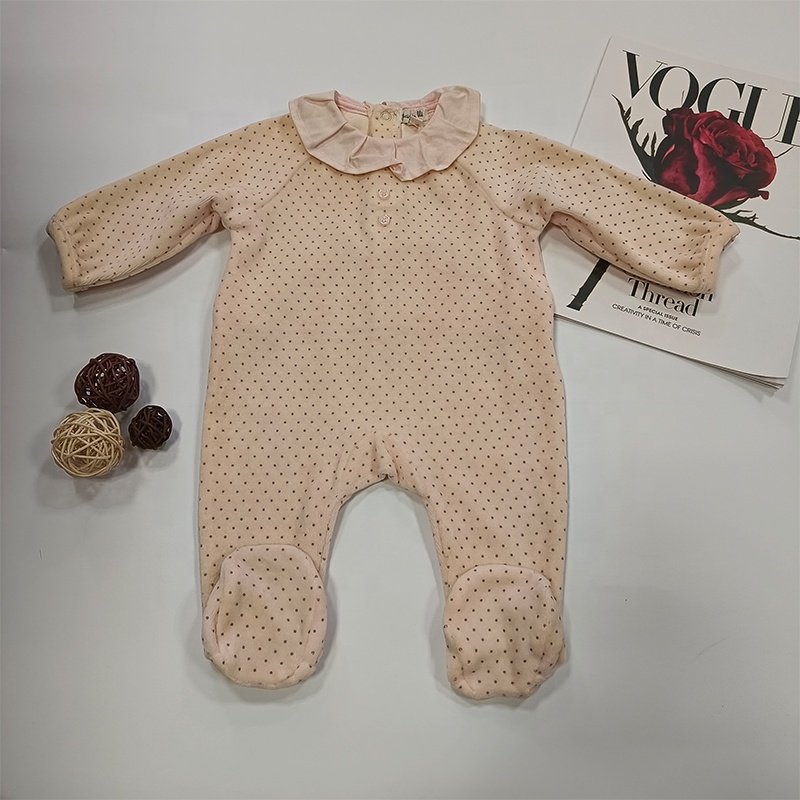 Baby Romper Winter Autumn Peter Pan Collar Newborn Boy Girl Clothes Infant Knitted Jumpsuit