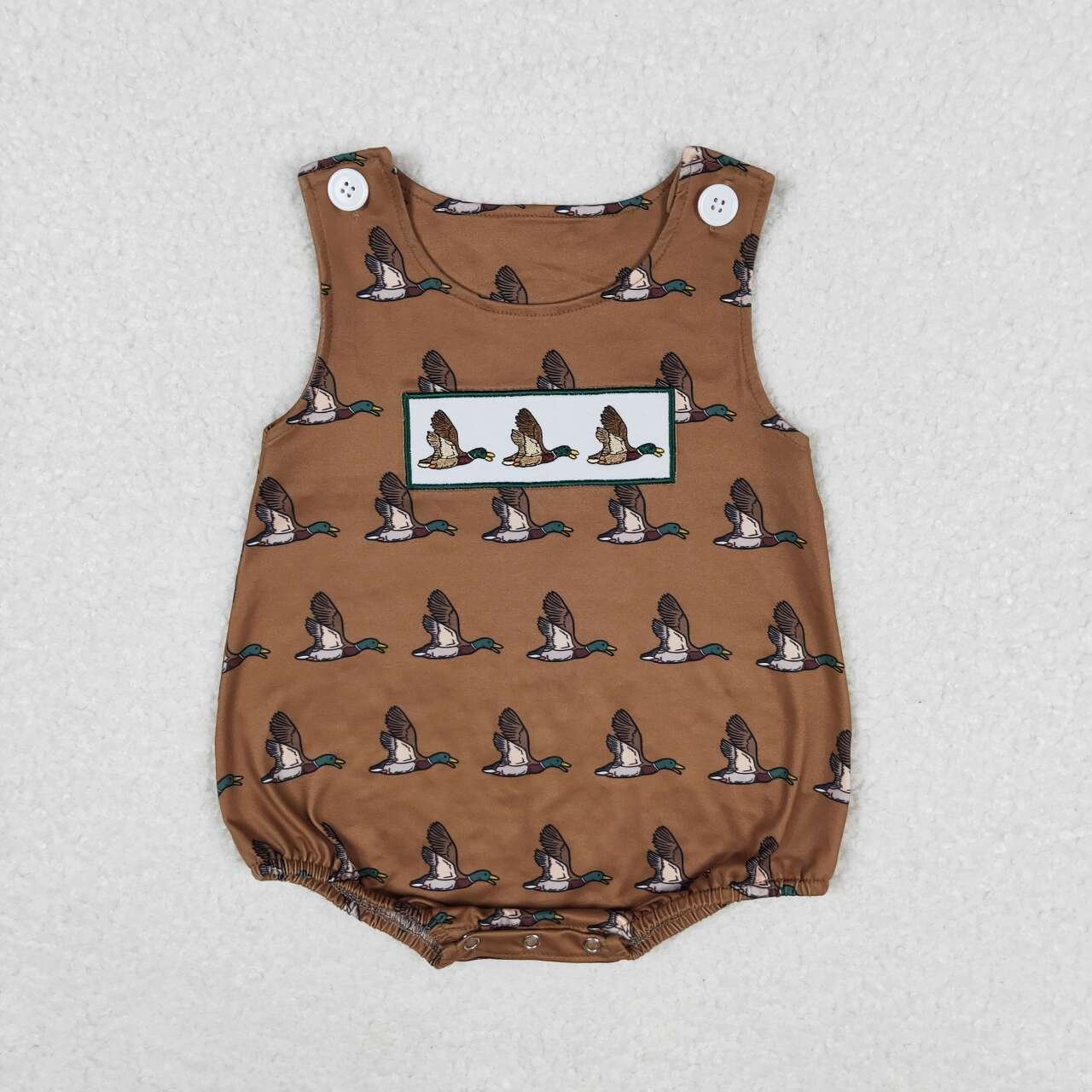 Toddler Hunting Mallard Baby Girls Boys Romper With Hidden Buckle Bubble Romper Onesie Newborn Cute Unisex Baby Clothes