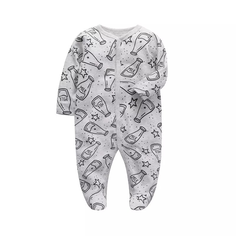 Baby Romper Newborn Bamboo Cotton Spandex Baby Clothing Set by Indian Supplier Organic Cotton Zipper Solid Color Full Customized
