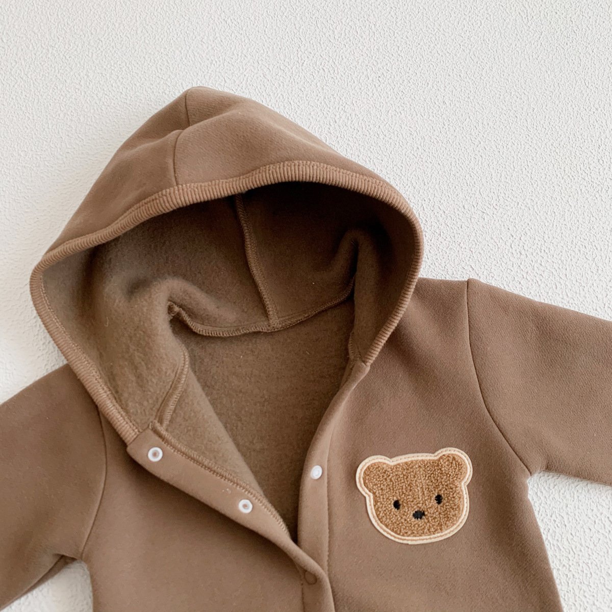 Baby Romper Solid Color Bear Jumpsuit Cotton Spring Newborn One-Pieces Clothing for Boys Girls Infant Onesie 0-18M