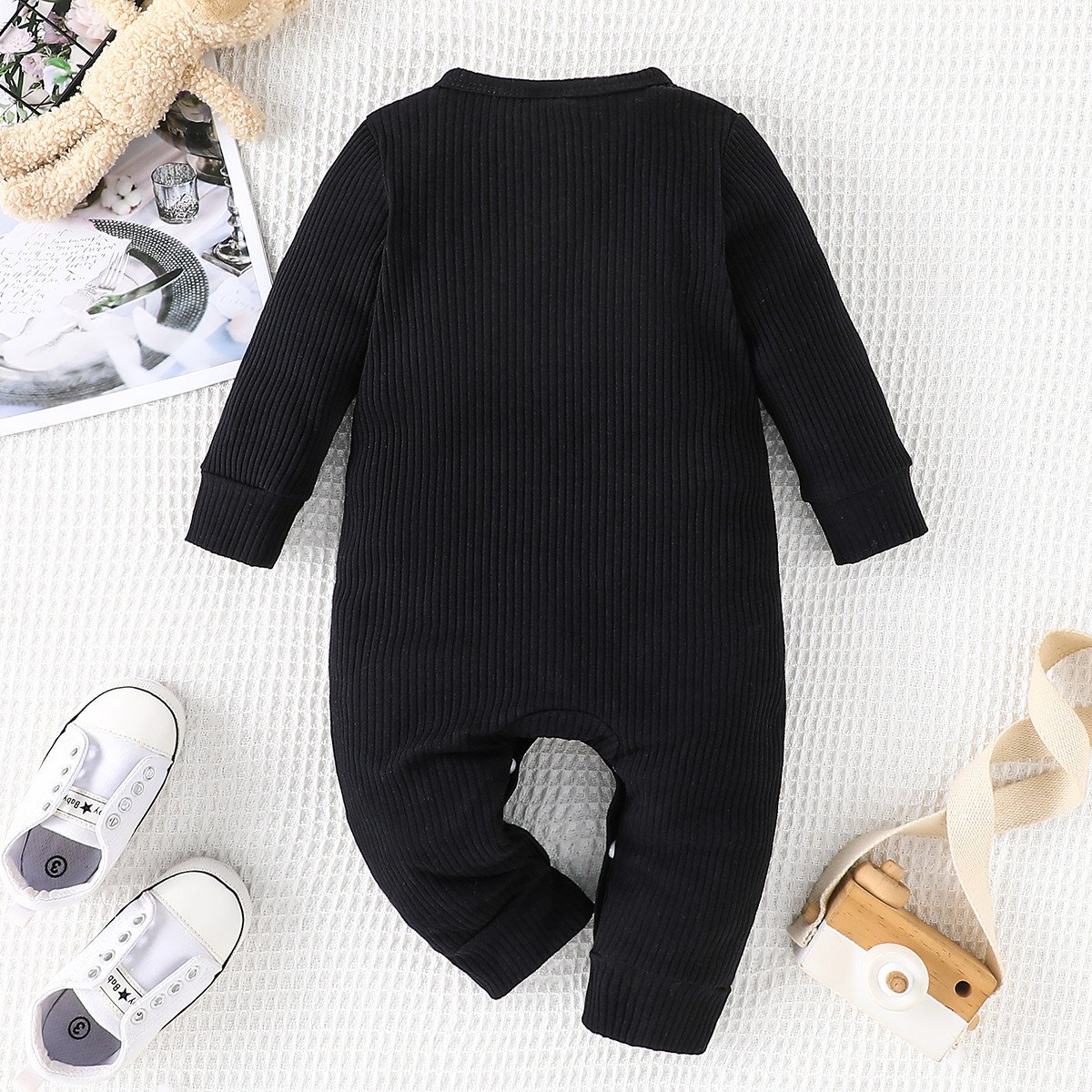 Wholesale Cotton Jumpsuit for Boys and Girls 0-18M Toddler Romper with Long Sleeve Kid Bodysuit Baby Romper