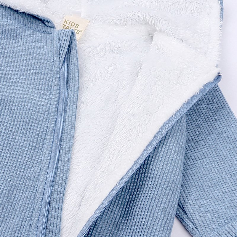 Toddlers rabbit ears cotton jumpsuit newborn bunny ear long sleeves hooded playsuit clothes pullover onesie rompers baby romper