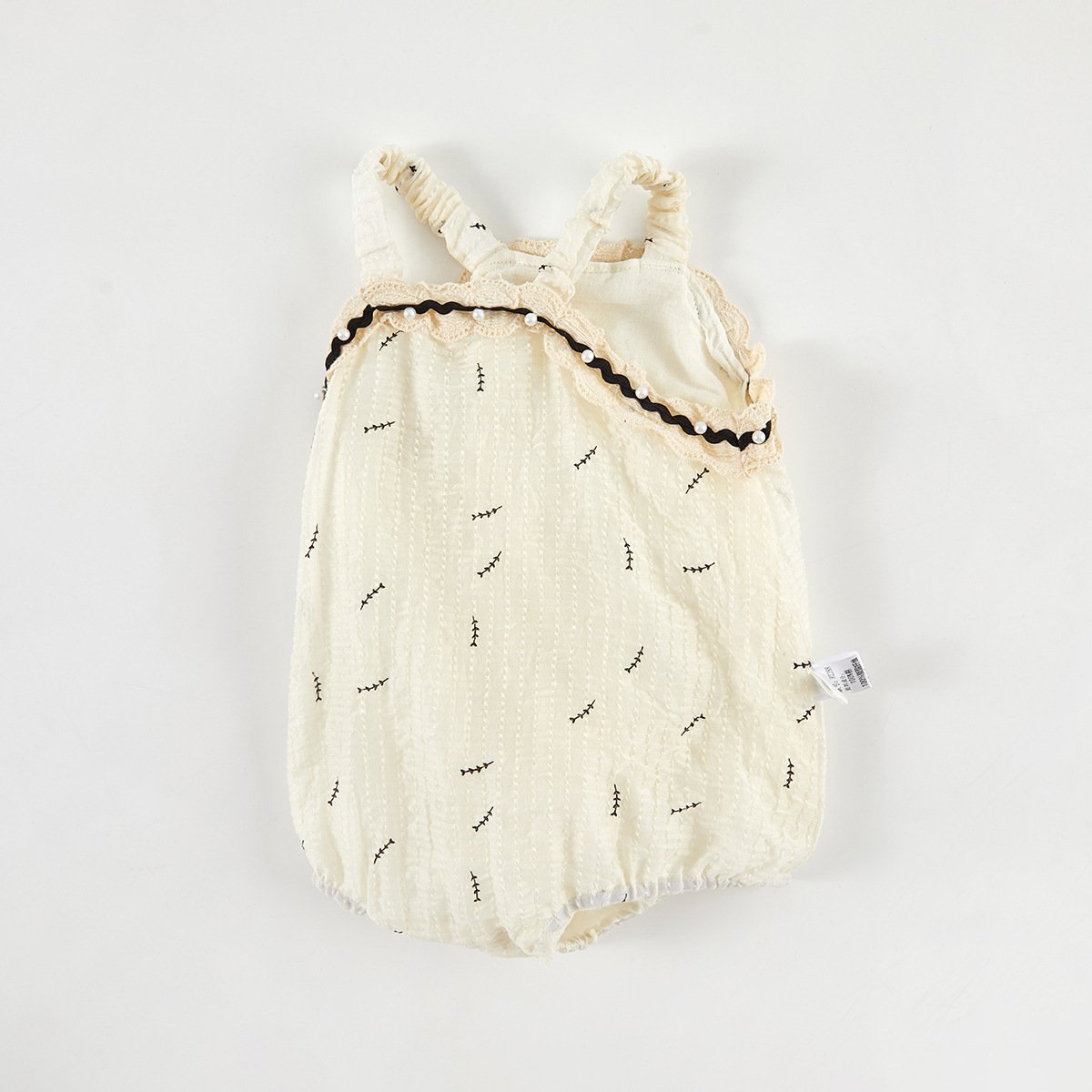 Wholesale 2024 Summer Baby Clothing Fashion Print Halter Sleeveless Cotton Baby Rompers
