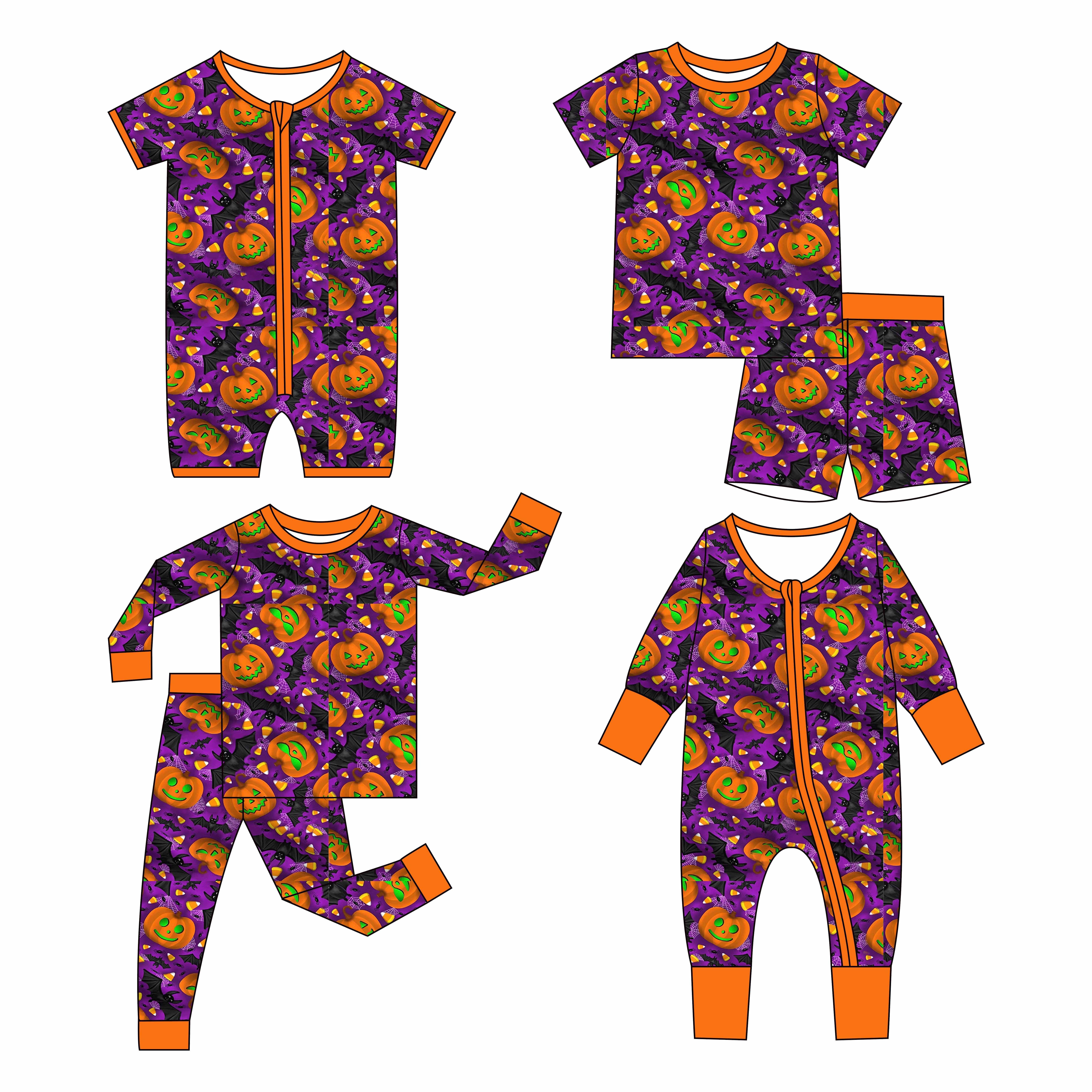2024 new style spring and summer 95% bamboo 5% spandex fashion baby rompers newborn with zipper