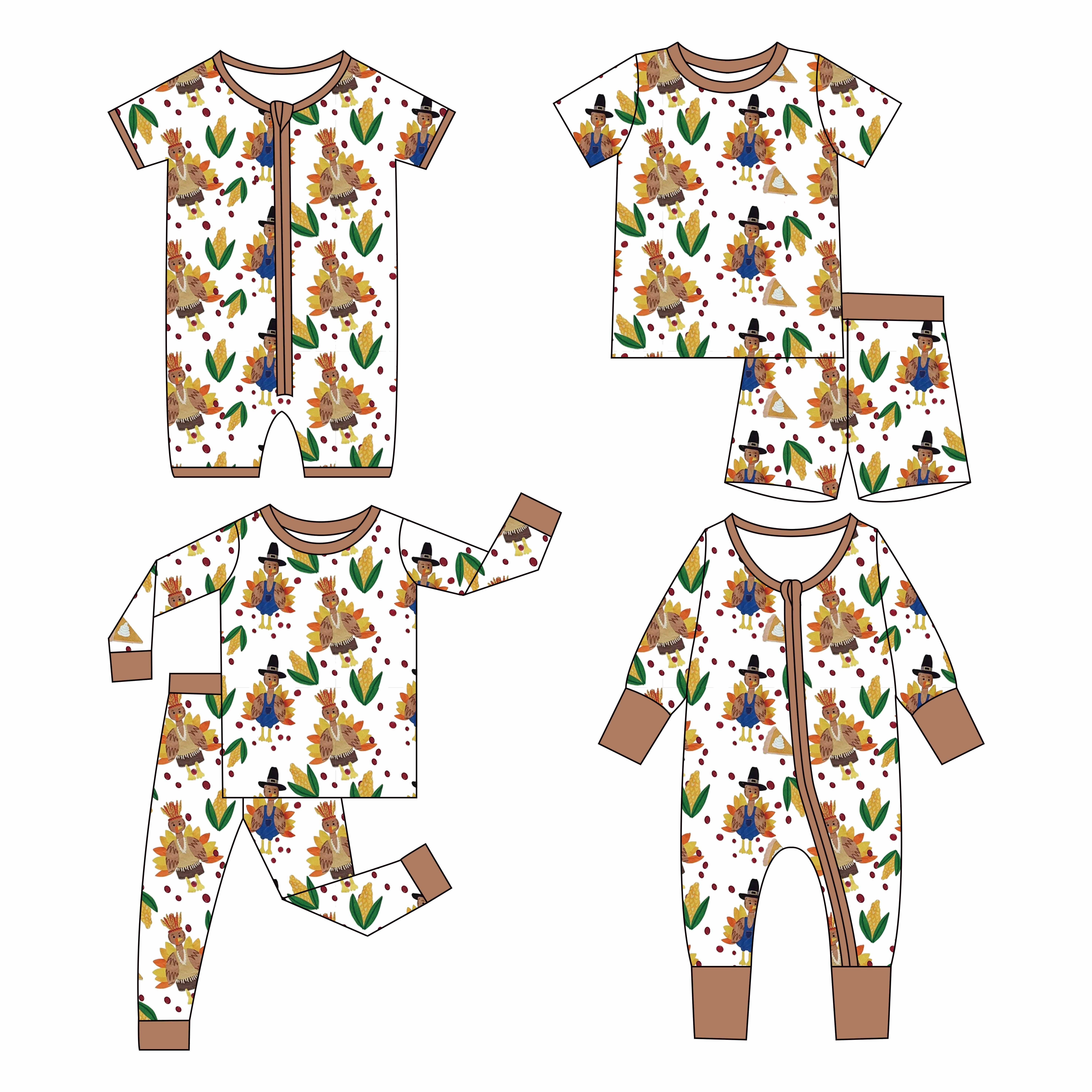 2024 new style spring and summer 95% bamboo 5% spandex fashion baby rompers newborn with zipper