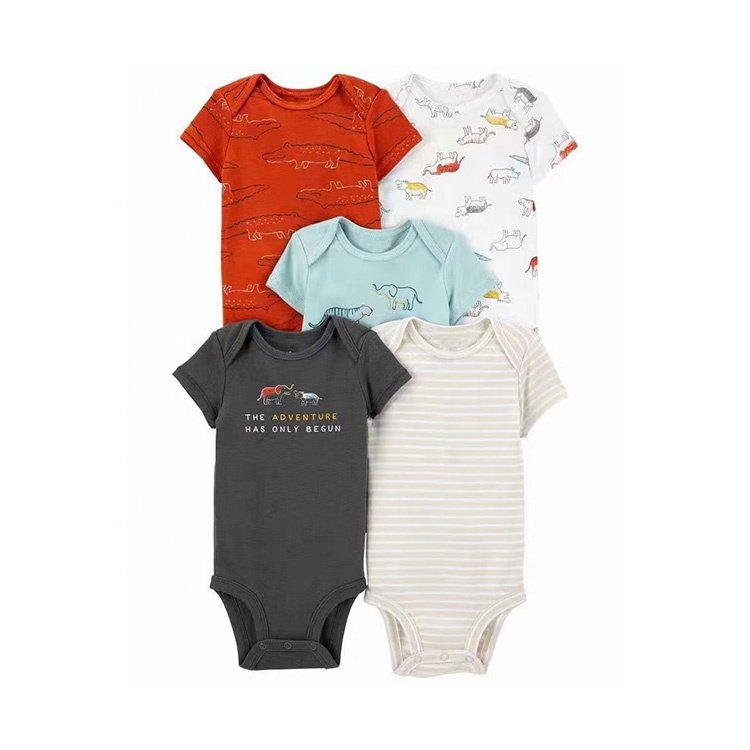Factory price best 100% cotton newborn 6-24 months baby clothing onesie baby romper