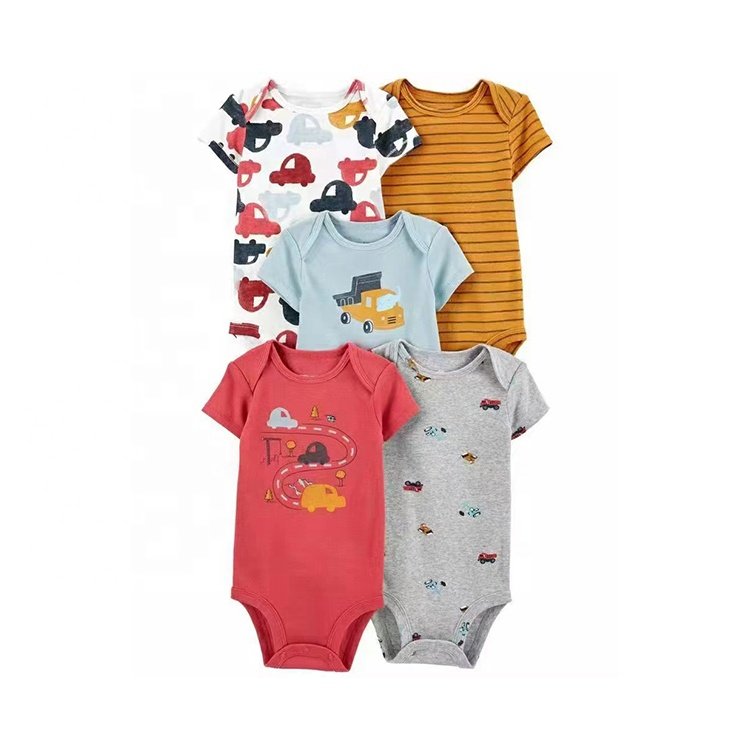 Factory price best 100% cotton newborn 6-24 months baby clothing onesie baby romper