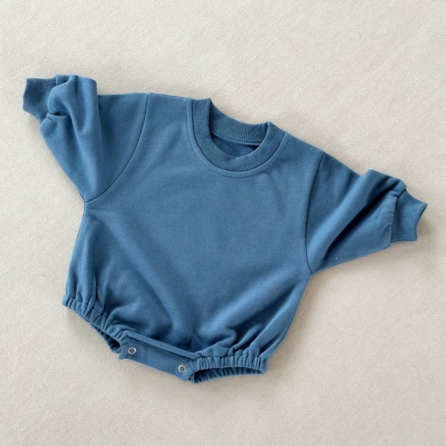 8037a Korean Ins Winter Newborn Infant Clothes Baby Boy Girl Clothing Casual Pullover Jumpsuit Long Sleeve Bodysuit Rompers