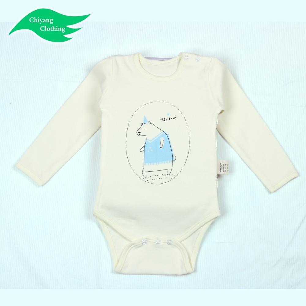 manufacturer Wholesale newborn long sleeve baby clothes baby plain white baby rompers