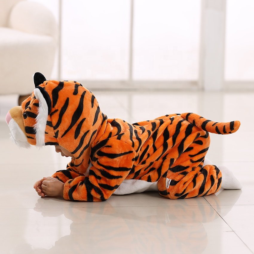 Autumn Cat Fox Children's Animal Costumes Kids Christmas romper Jumpsuit Animal Hooded Pajama