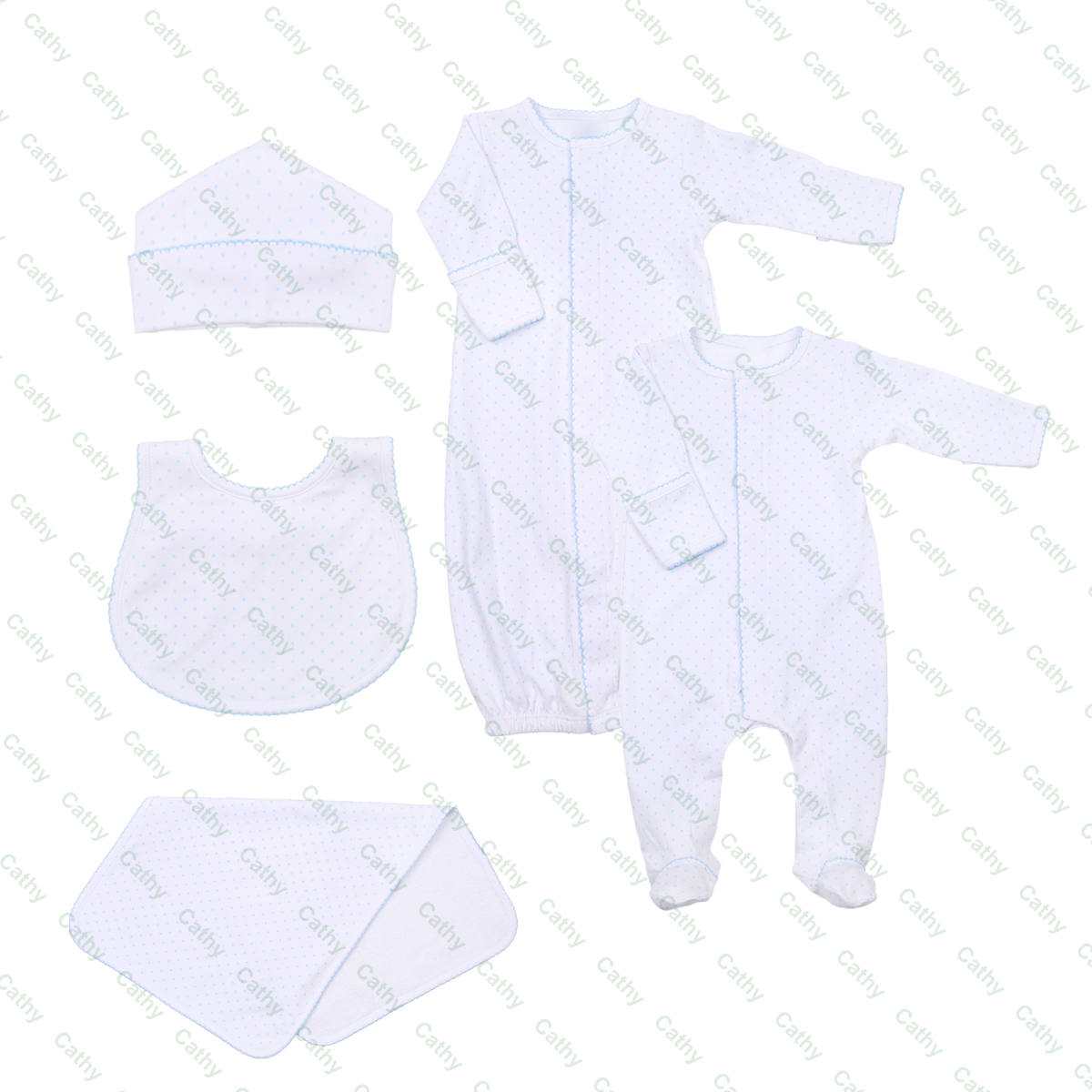 Monogram sibling match newborn coming home outfit long sleeve cotton baby footie ruffle baby girls boys sleeper