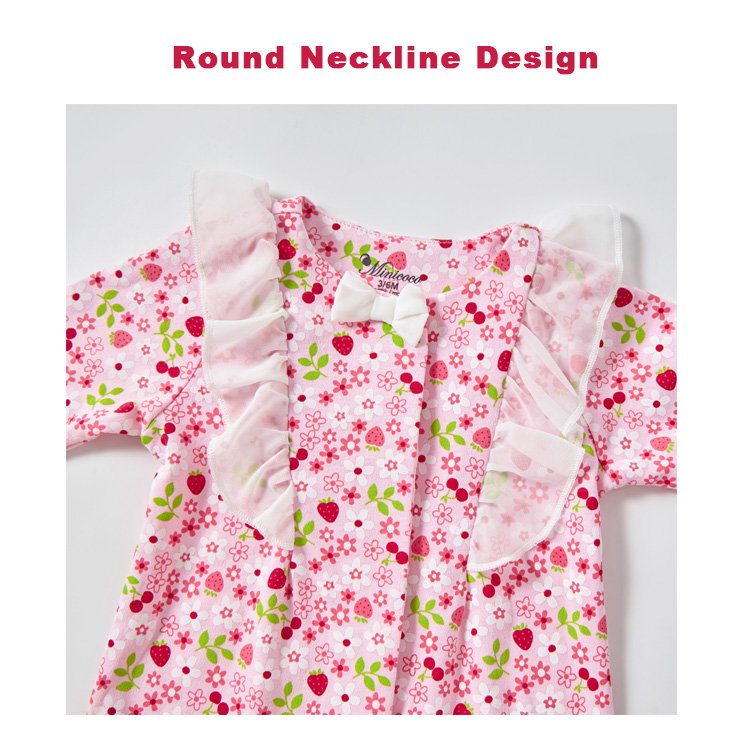 Baby Clothes Pajamas Spring Floral Print Newborn Girls Jumpsuit 100% Cotton Long Sleeve Baby Romper