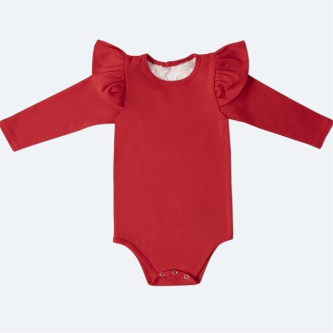 1Pcs Private Label RTS Spring Autumn Newborn Infant Toddler Clothes Long Sleeve Cotton Plain Bodysuit Girls Baby Romper