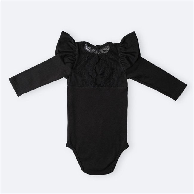1Pcs Private Label RTS Spring Autumn Newborn Infant Toddler Clothes Long Sleeve Cotton Plain Bodysuit Girls Baby Romper