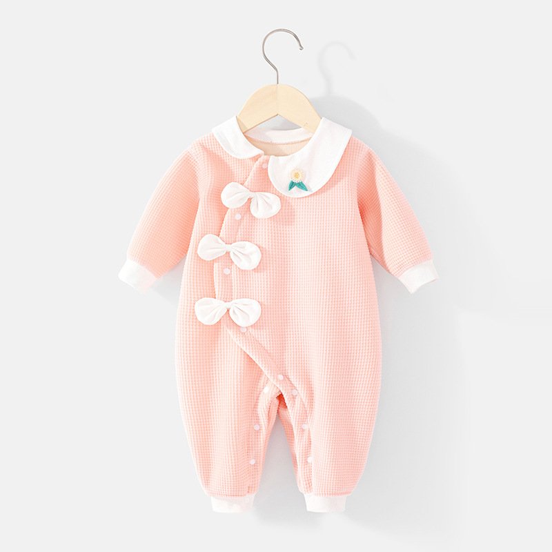 Baby Plus Fleece Onesie Autumn And Winter Viscose Infant Warm Newborn Clothes Thicken Baby Rompers