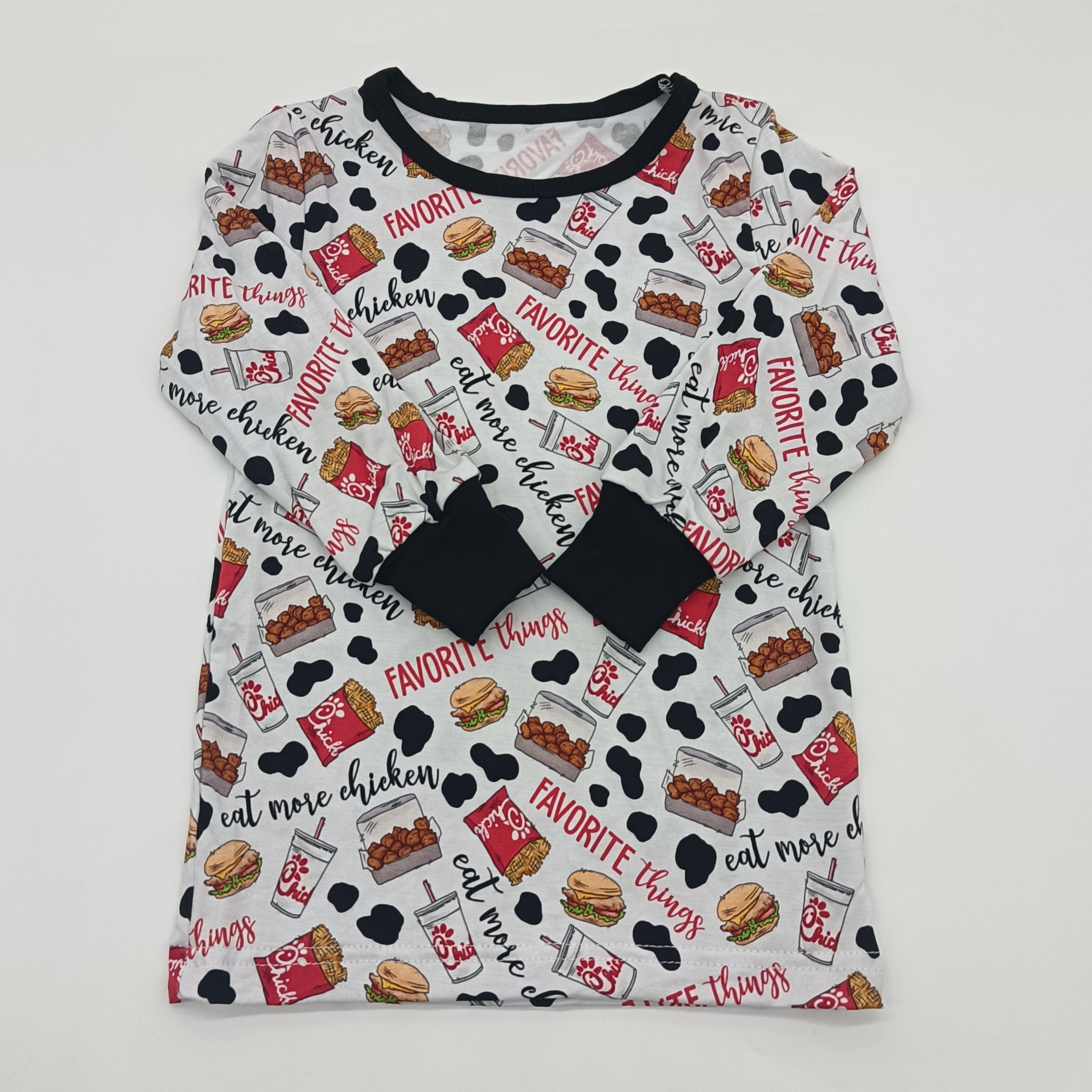 top sell comfortable Baby clothes kids Bamboo baby customized cartoon pattern Clothing sets 2pcs