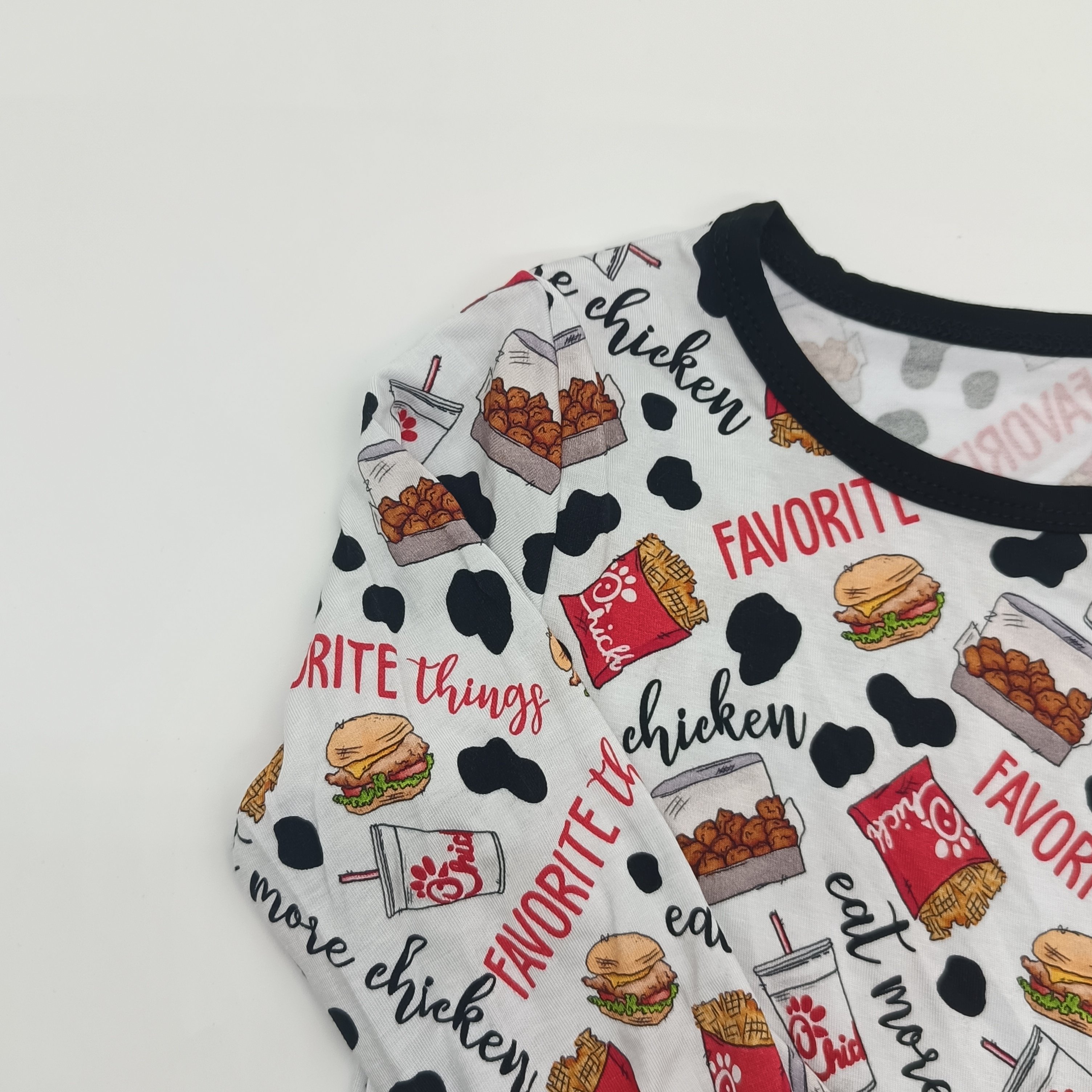 top sell comfortable Baby clothes kids Bamboo baby customized cartoon pattern Clothing sets 2pcs