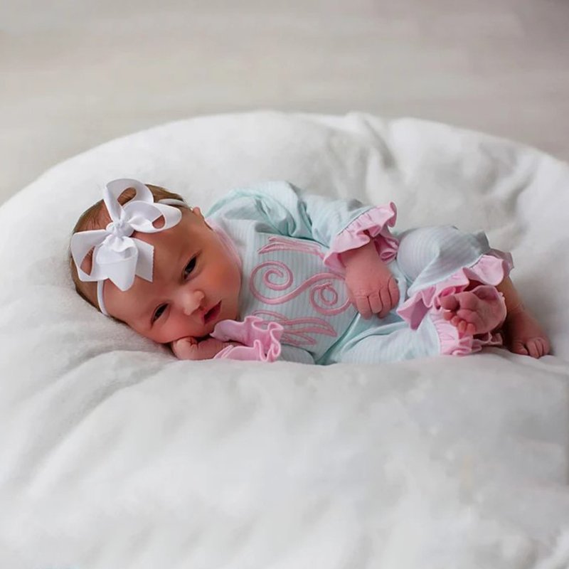 Monogrammed Bamboo Baby Romper Custom Designer Ruffle Clothes Organic Cotton Newborn Baby Girl Outfits