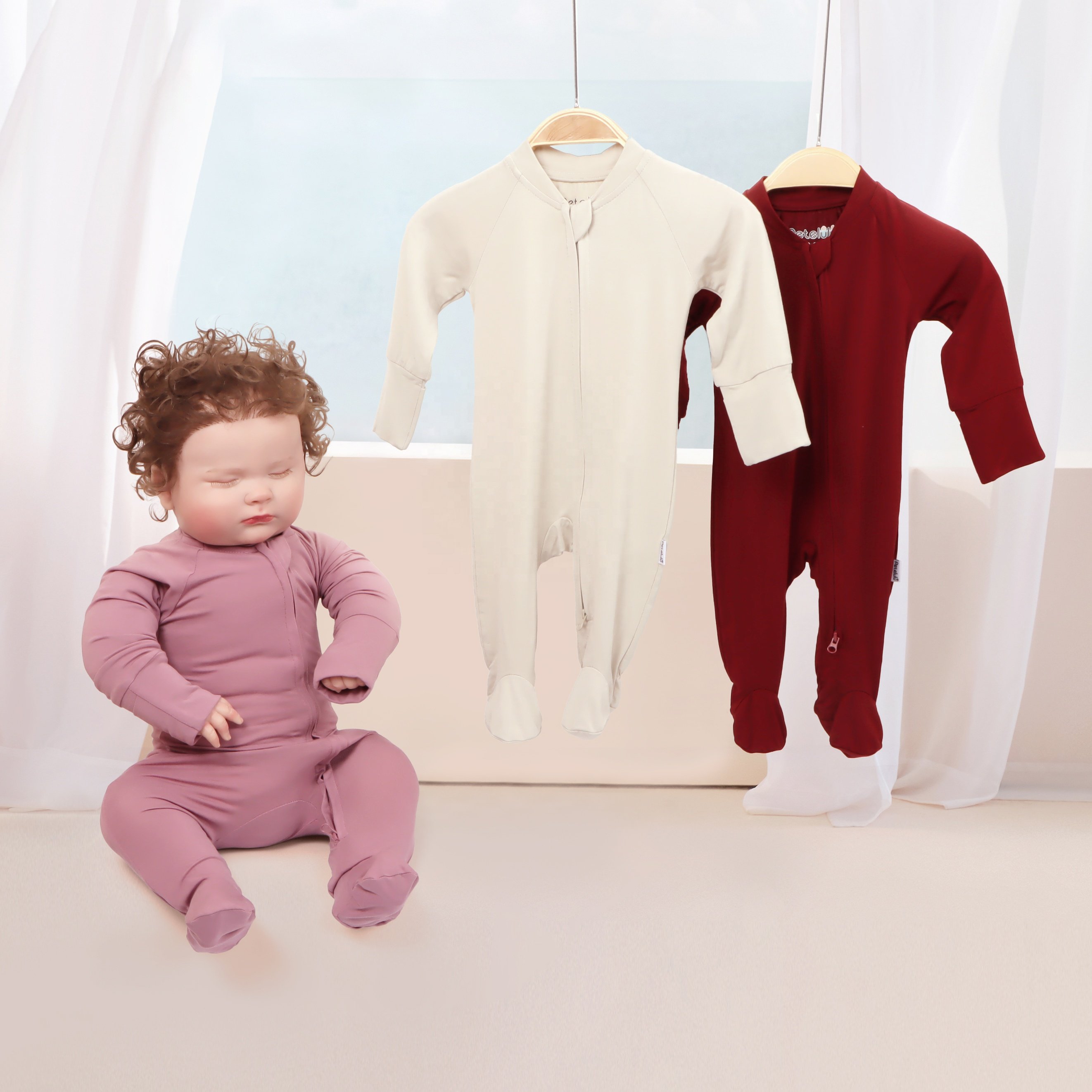 Custom Printed Bamboo Fiber Product Embroidered Baby Clothes Envelope Romper Cheap Newborn Customize Branded Baby Rompers