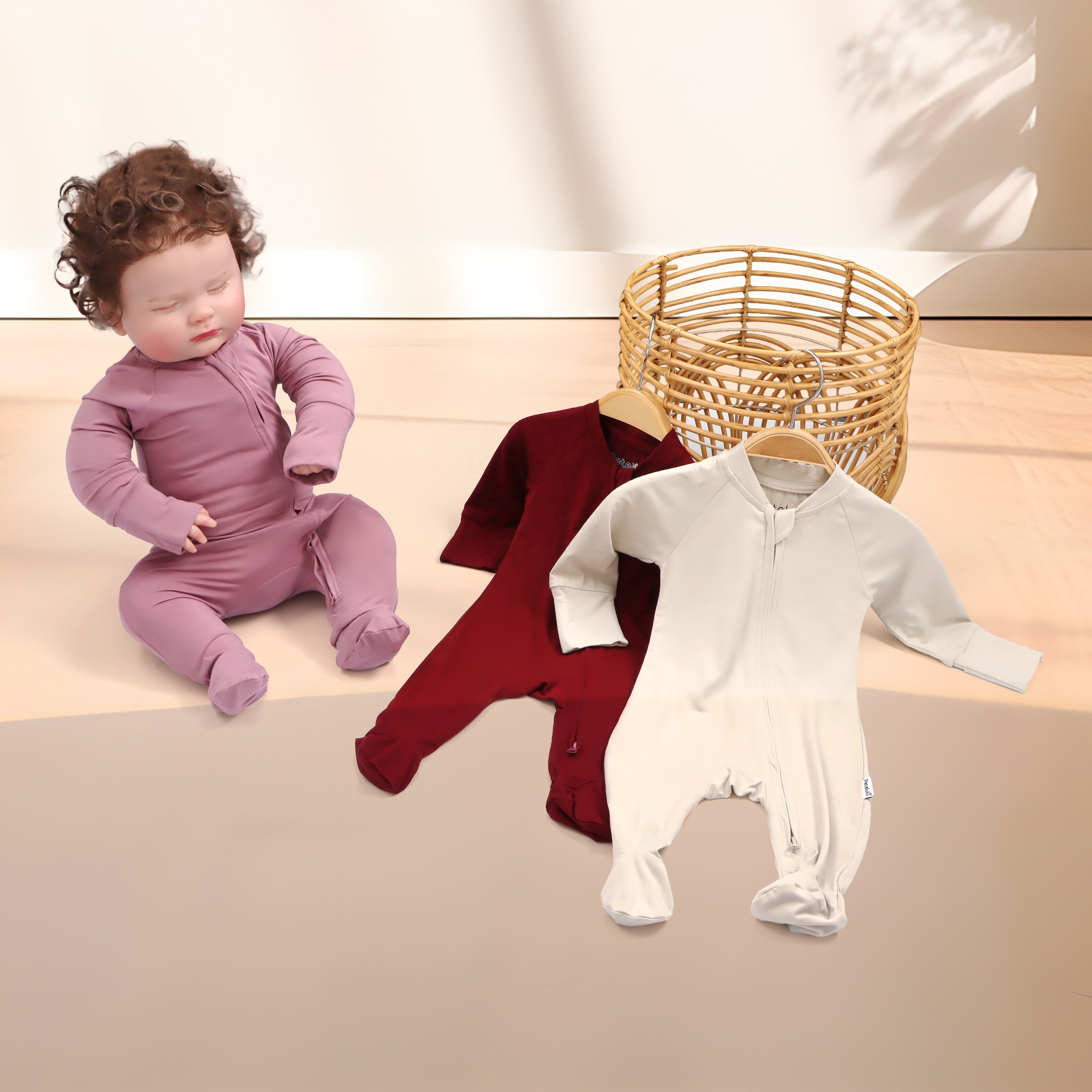 Custom Printed Bamboo Fiber Product Embroidered Baby Clothes Envelope Romper Cheap Newborn Customize Branded Baby Rompers